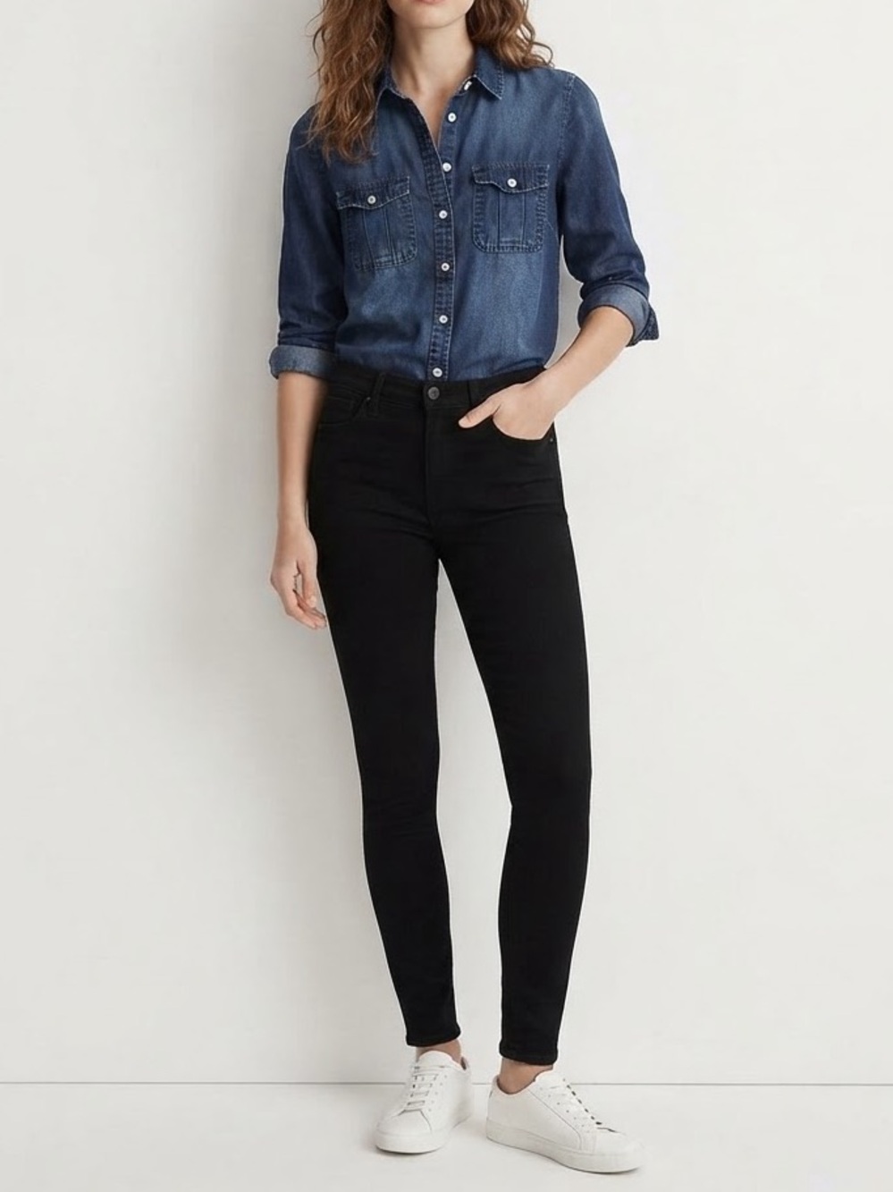 Dark Indigo Button-Up Shirt